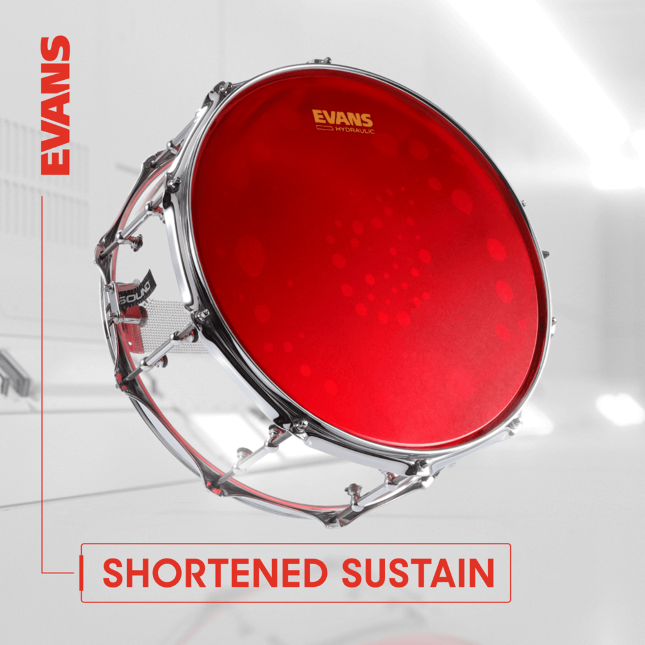 Evans Hydraulic Red Coated Snare Batter - 14 Pouces - Snare Fell - Variation 1