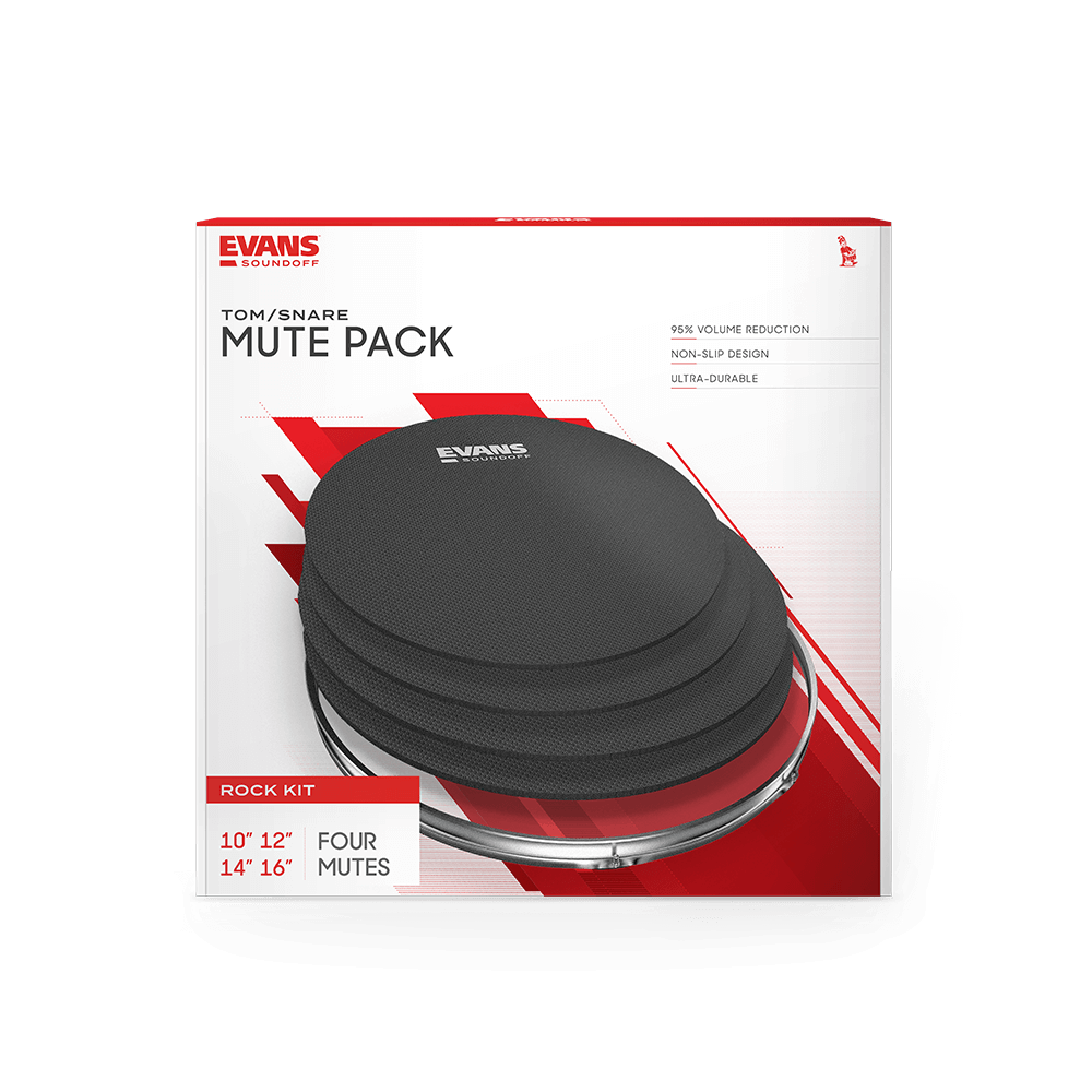 Evans Pack De Sourdines Soundoff Rock (10, 12, 14, 16) - Dämpfer - Variation 1