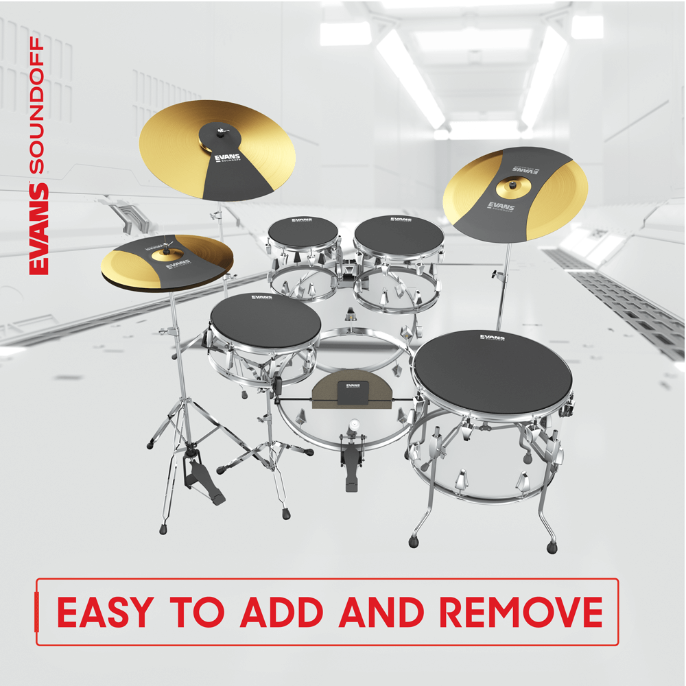 Evans Soundoff Mute Packs - Pack Peaux - Fell Set - Variation 4