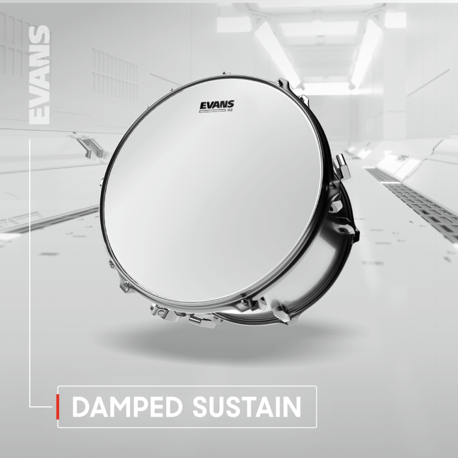Evans Tt08g2 G2 Tom Frappe Transparent 8 - 8 Pouces - Fell für Bass drum - Variation 2