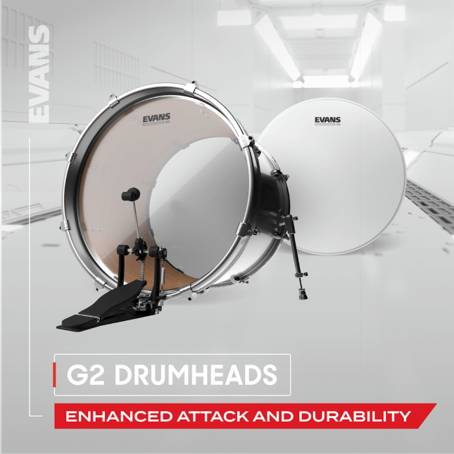 Evans Tt08g2 G2 Tom Frappe Transparent 8 - 8 Pouces - Fell für Bass drum - Variation 4