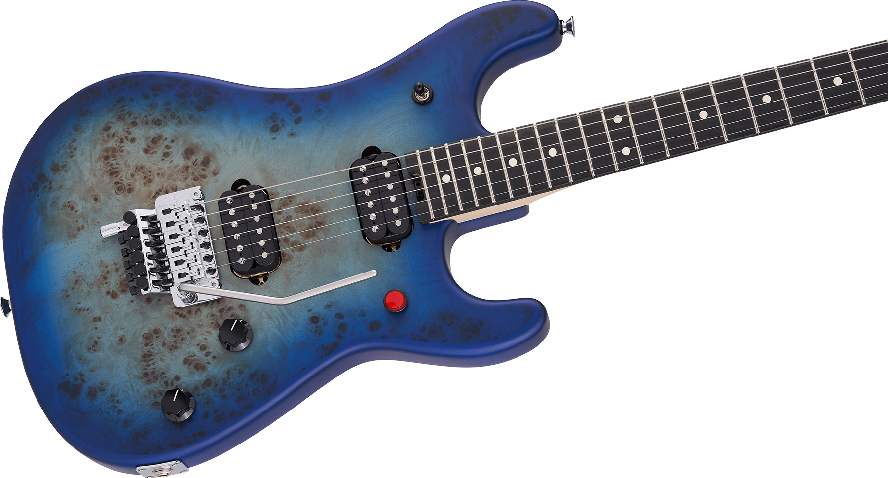 Evh 5150 Deluxe Poplar Burl Mex 2h Fr Eb - Aqua Burst - E-Gitarre in Str-Form - Variation 2
