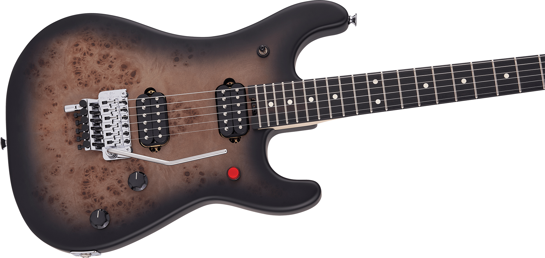 Evh 5150 Deluxe Poplar Burl Mex 2h Fr Eb - Black Burst - E-Gitarre in Str-Form - Variation 2