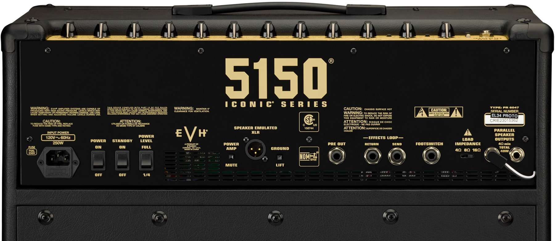 Evh 5150 Iconic El34 40w 1x12 Combo - Combo für E-Gitarre - Variation 4