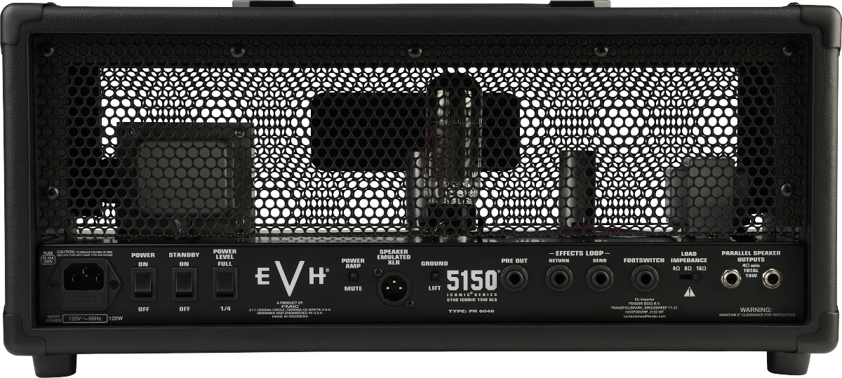 Evh 5150 Iconic 6l615w Head Black - E-Gitarre Topteil - Variation 1