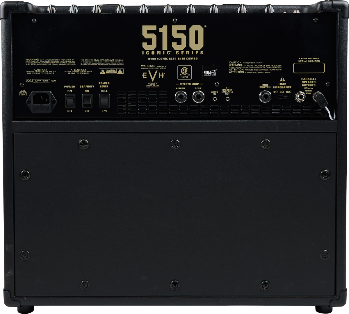 Evh 5150 Iconic El34 15w 1x10 Combo Black - Combo für E-Gitarre - Variation 1