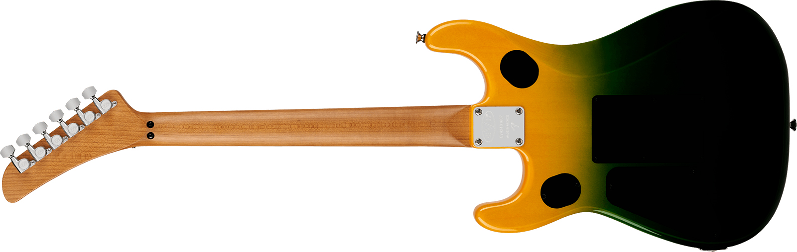 Evh 5150 Series Deluxe Qm Mex 2h Fr Mn - Limeade Zest - E-Gitarre in Str-Form - Variation 1