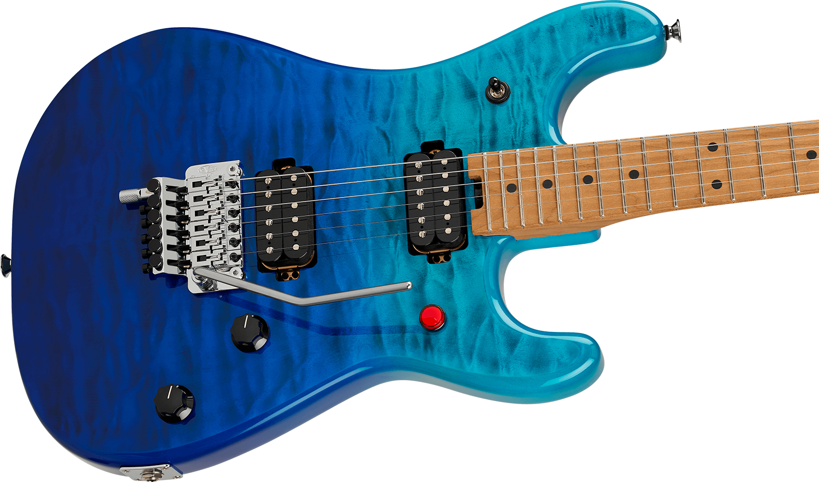 Evh 5150 Series Deluxe Qm Mex 2h Fr Mn - Pacific Drift - E-Gitarre in Str-Form - Variation 2