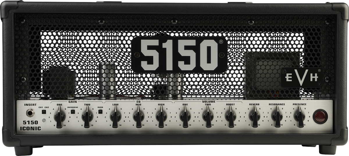 Evh 5150 Iconic 6l615w Head Black - E-Gitarre Topteil - Main picture