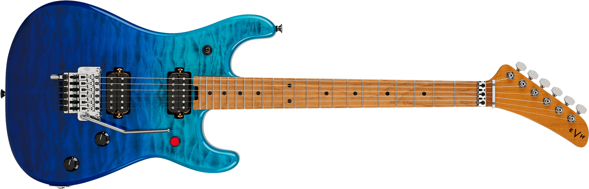 Evh 5150 Series Deluxe Qm Mex 2h Fr Mn - Pacific Drift - E-Gitarre in Str-Form - Main picture