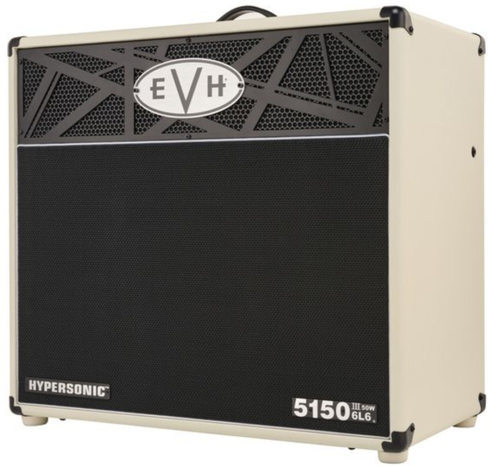 Evh 5150iii Hypersonic 6l6 2x12 Combo 50w Ivory - Combo für E-Gitarre - Main picture