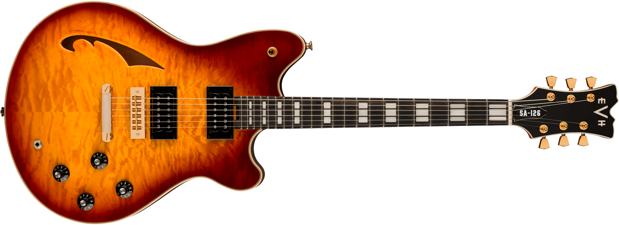 Evh Sa126 Special 2h Ht Eb - Tobacco Burst - E-Gitarre aus Metall - Main picture
