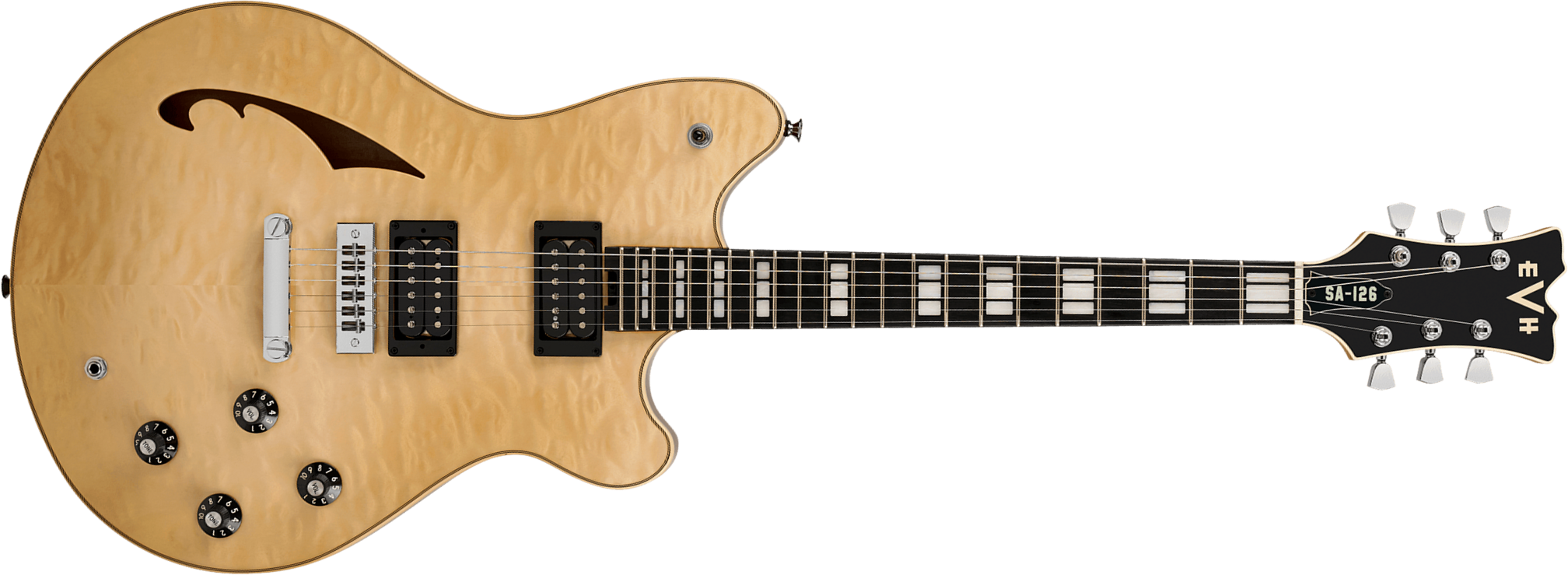 Evh Sa126 Special Qm 2h Ht Eb - El Natural - Semi-Hollow E-Gitarre - Main picture