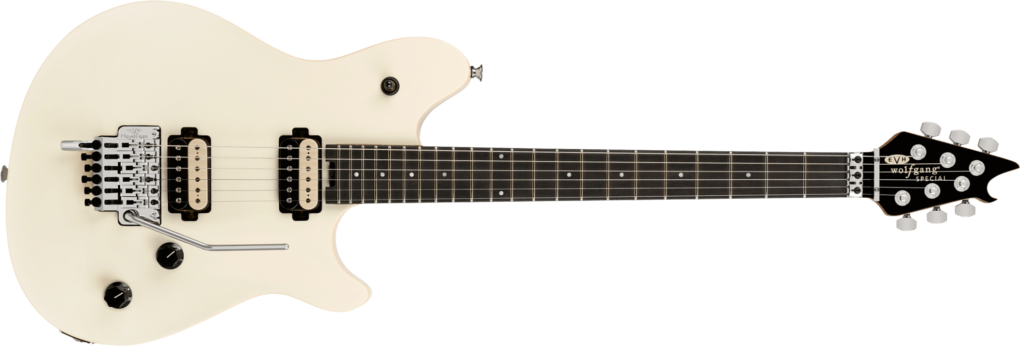 Evh Wolfgang Special Baked Maple Mex 2h Fr Eb - Ivory - E-Gitarre aus Metall - Main picture