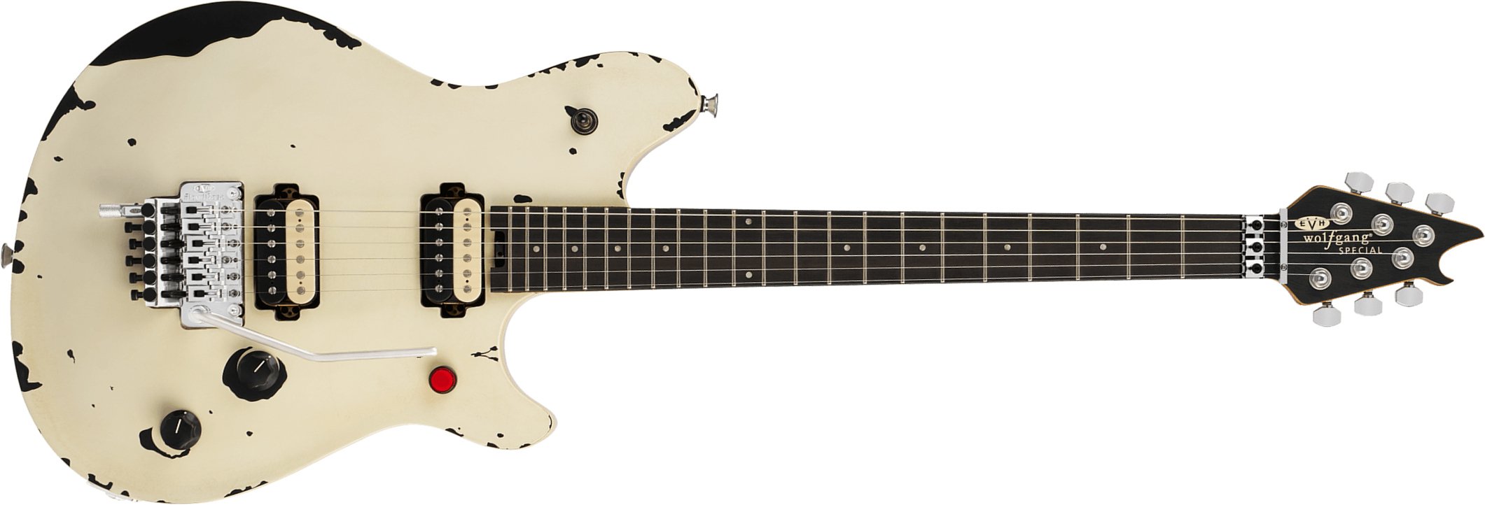 Evh Wolfgang Special Ltd Mex 2h Fr Eb - Distressed Ivory - Signature-E-Gitarre - Main picture
