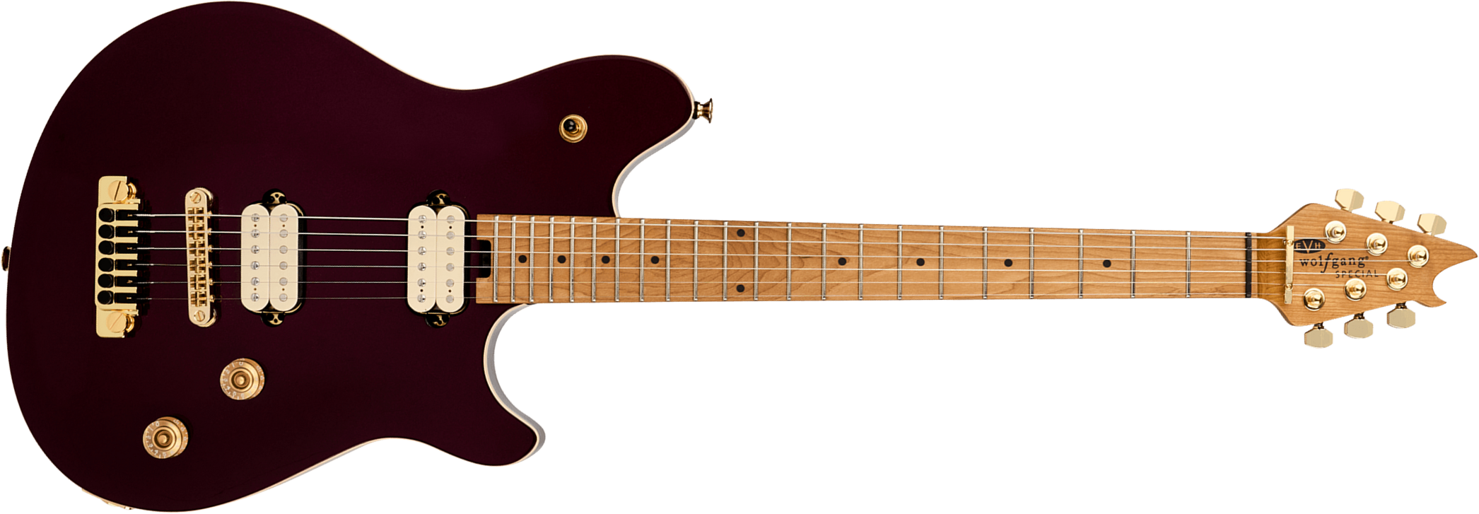 Evh Wolfgang Special Tom Mex 2h Ht Mn - Oxblood - E-Gitarre aus Metall - Main picture