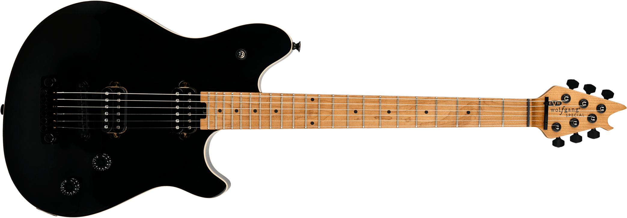 Evh Wolfgang Special Tom Mex 2h Ht Mn - Gloss Black - E-Gitarre aus Metall - Main picture