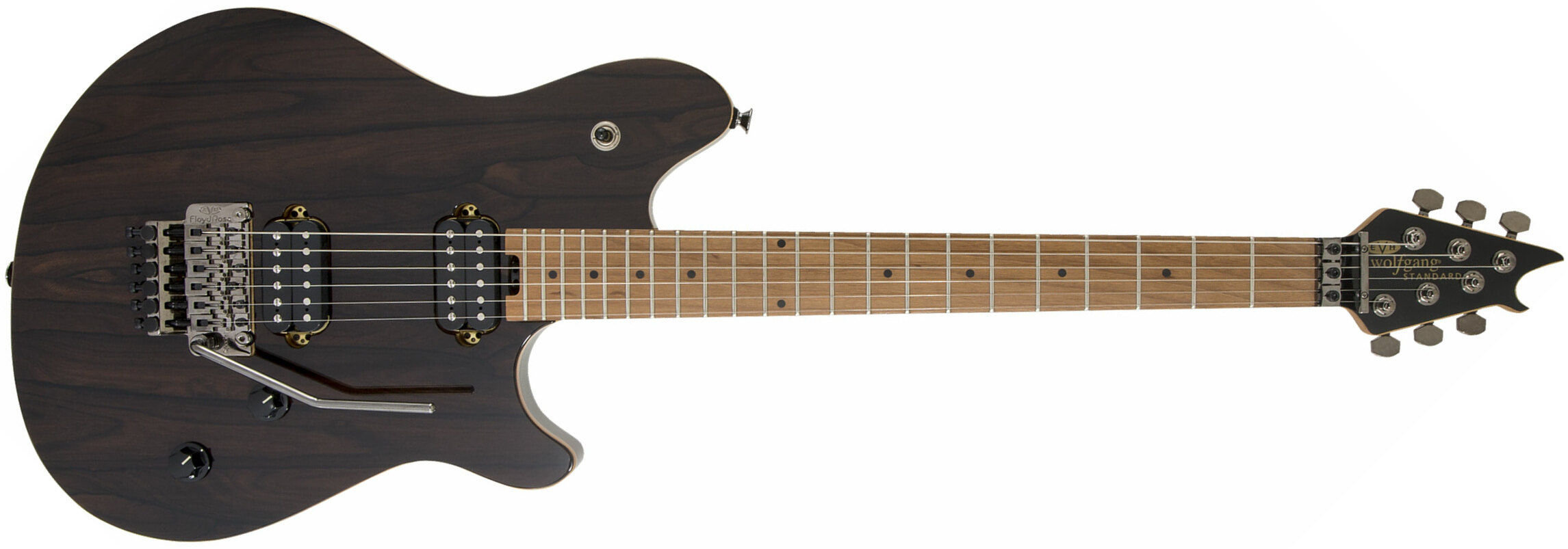 Evh Wolfgang Standard Exotic Ziricote 2h Fr Mn - Dark Natural - Retro-Rock-E-Gitarre - Main picture
