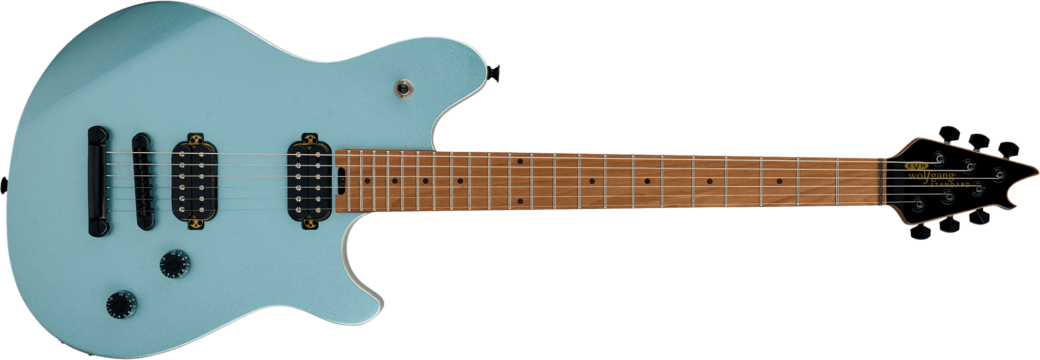 Evh Wolfgang Standard Tom Ind 2h Ht Mn - Sea Foam Pearl Metallic - E-Gitarre aus Metall - Main picture