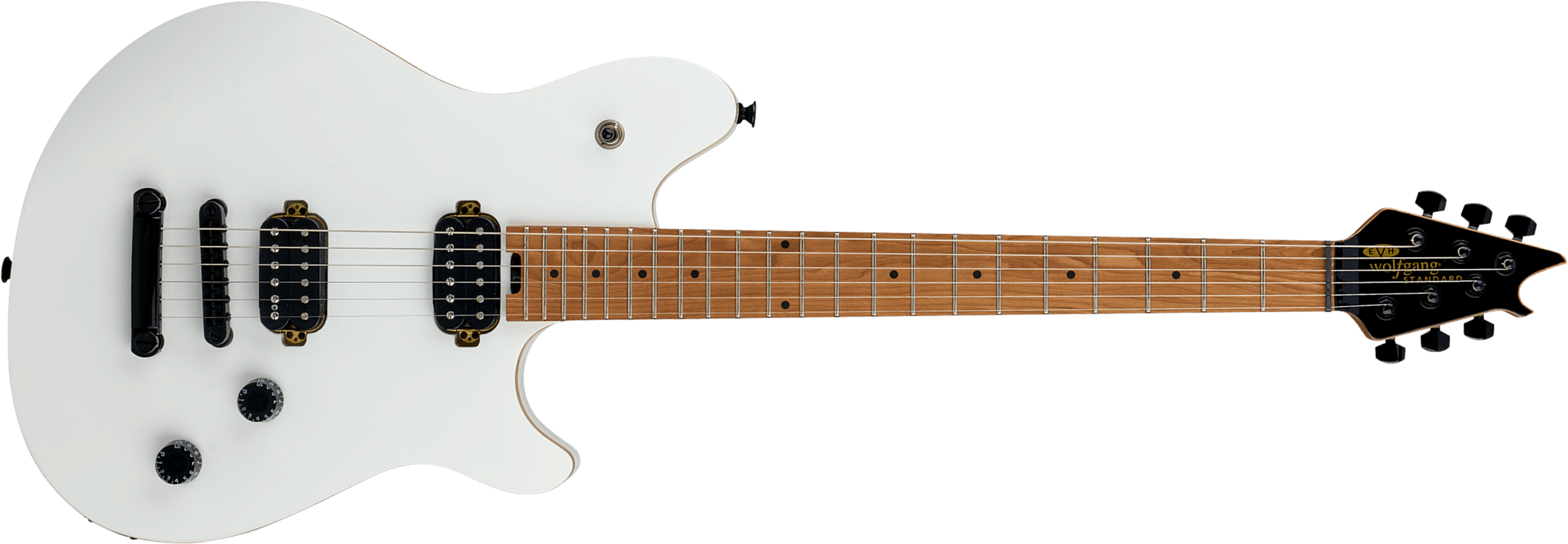 Evh Wolfgang Standard Tom Ind 2h Ht Mn - Cream White - E-Gitarre aus Metall - Main picture