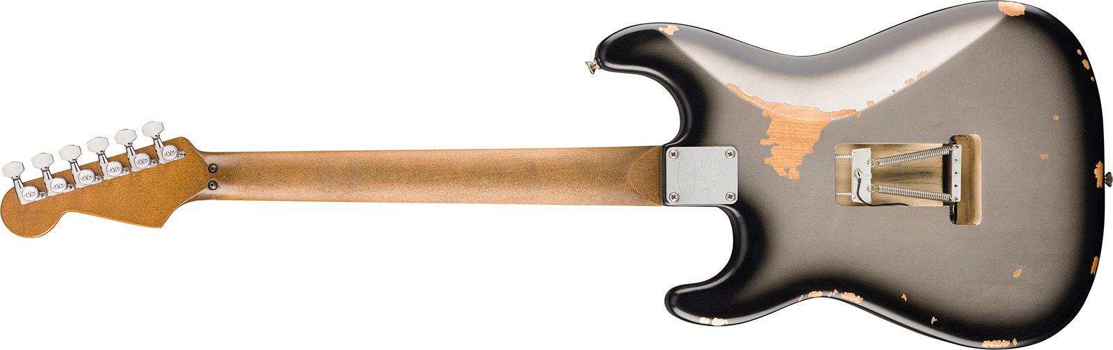 Evh Frankenstein Relic Mex 1h Fr Mn + Premium Cable 42.inc + Premium Strap - Silverburst - E-Gitarre Set - Variation 2