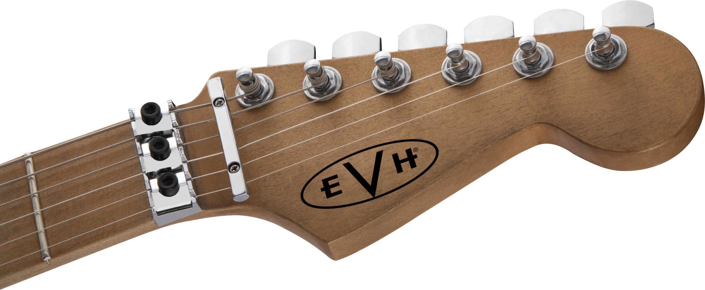 Evh Eddie Van Halen Frankenstein Frankie Striped Series Mex H Fr Mn - Red With Black & White Stripes - E-Gitarre in Str-Form - Variation 6