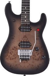 E-gitarre in str-form Evh 5150 Series Deluxe Poplar Burl (MEX, EB) - Black burst
