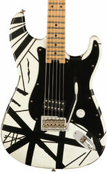 E-gitarre in str-form Evh                            Striped Series '78 Eruption - White with black stripes relic