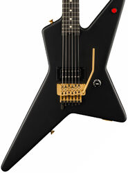 E-gitarre aus metall Evh                            Limited Edition Star - Stealth black with gold hardware