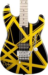E-gitarre in str-form Evh                            Striped Series - Black with yellow stripes
