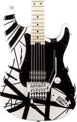 E-gitarre in str-form Evh                            Striped Series - White with black stripes