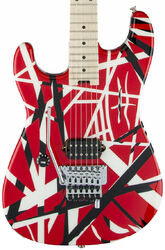 E-gitarre für linkshänder Evh                            Striped Series 5150 LH Linkshänder - Red black white stripes