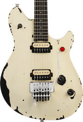 Signature-e-gitarre Evh Striped Wolfgang Special Ltd (MEX, EB) - Distressed Ivory