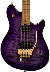 E-gitarre aus metall Evh                            Wolfgang Special QM - Purple burst