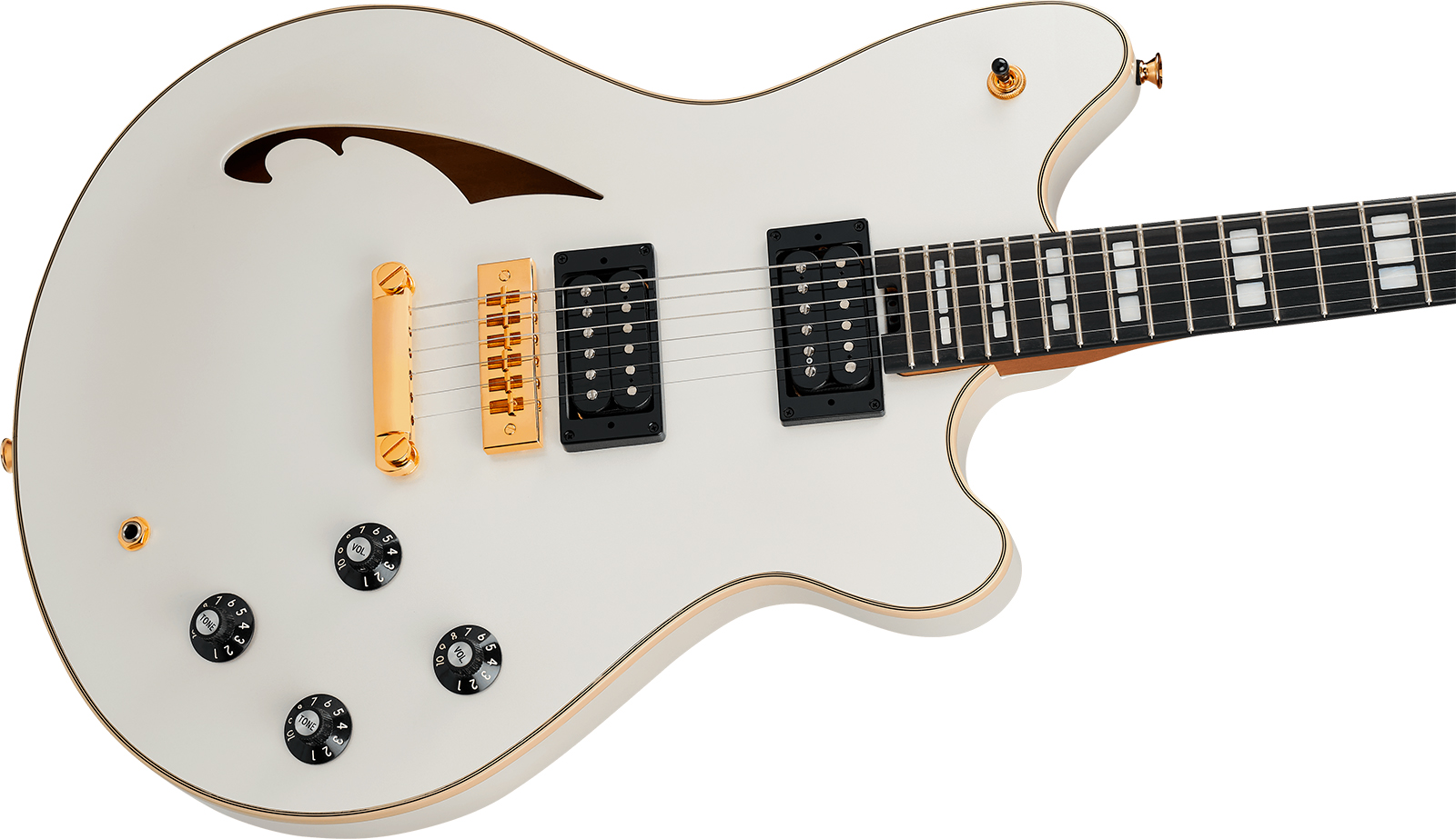 Evh Sa126 Special 2h Ht Eb - Platinum Pearl Metallic - Semi-Hollow E-Gitarre - Variation 2