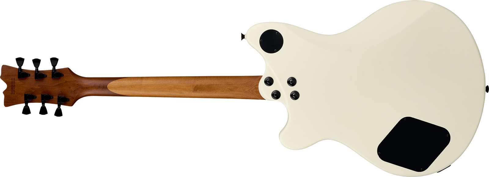 Evh Sa126 Standard 2h Ht Rw - Satin Vintage White - Semi-Hollow E-Gitarre - Variation 1