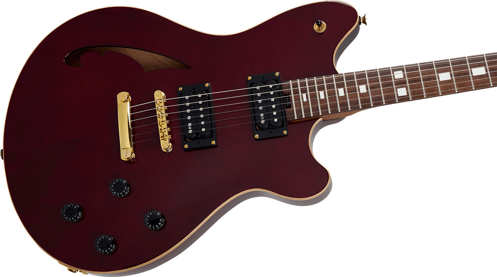 Evh Sa126 Standard 2h Ht Rw - Wine Red - Semi-Hollow E-Gitarre - Variation 2