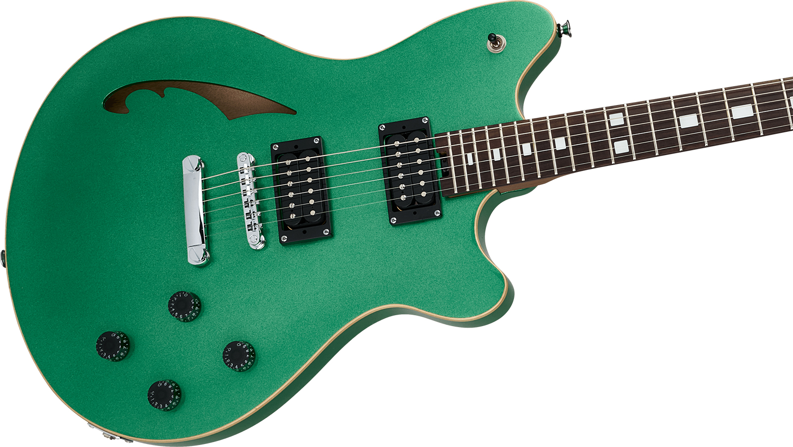 Evh Sa126 Standard 2h Ht Rw - Pelham Green - Semi-Hollow E-Gitarre - Variation 2