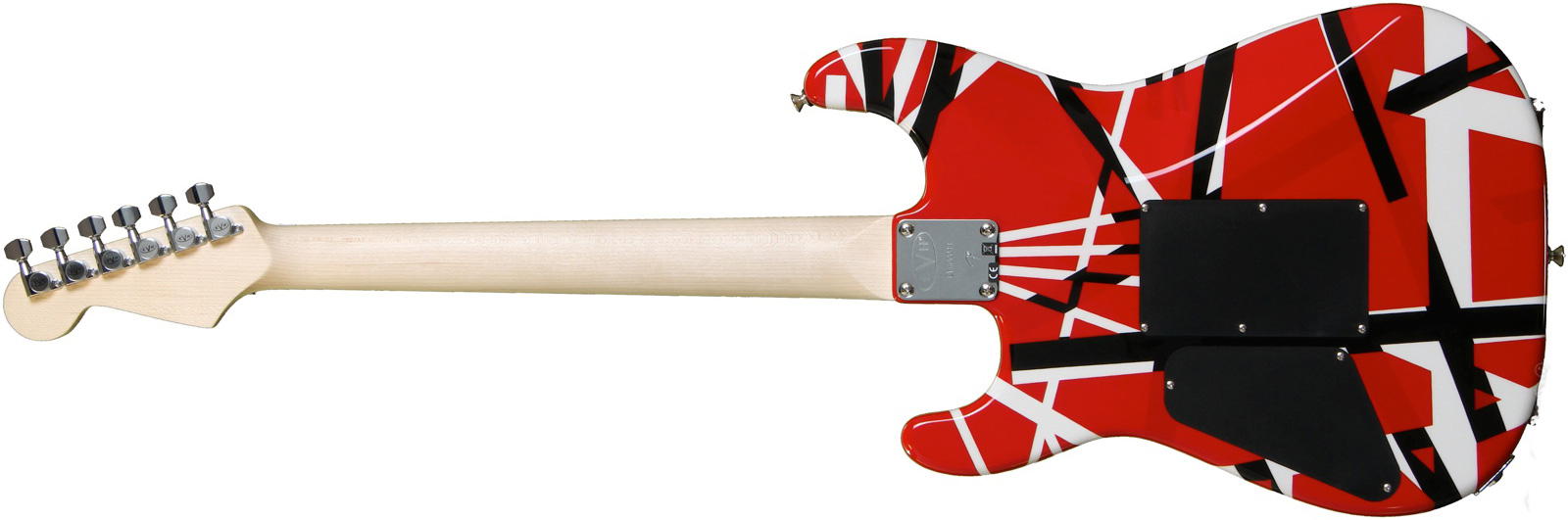 Evh Striped Series - Red With Black Stripes - E-Gitarre in Str-Form - Variation 3