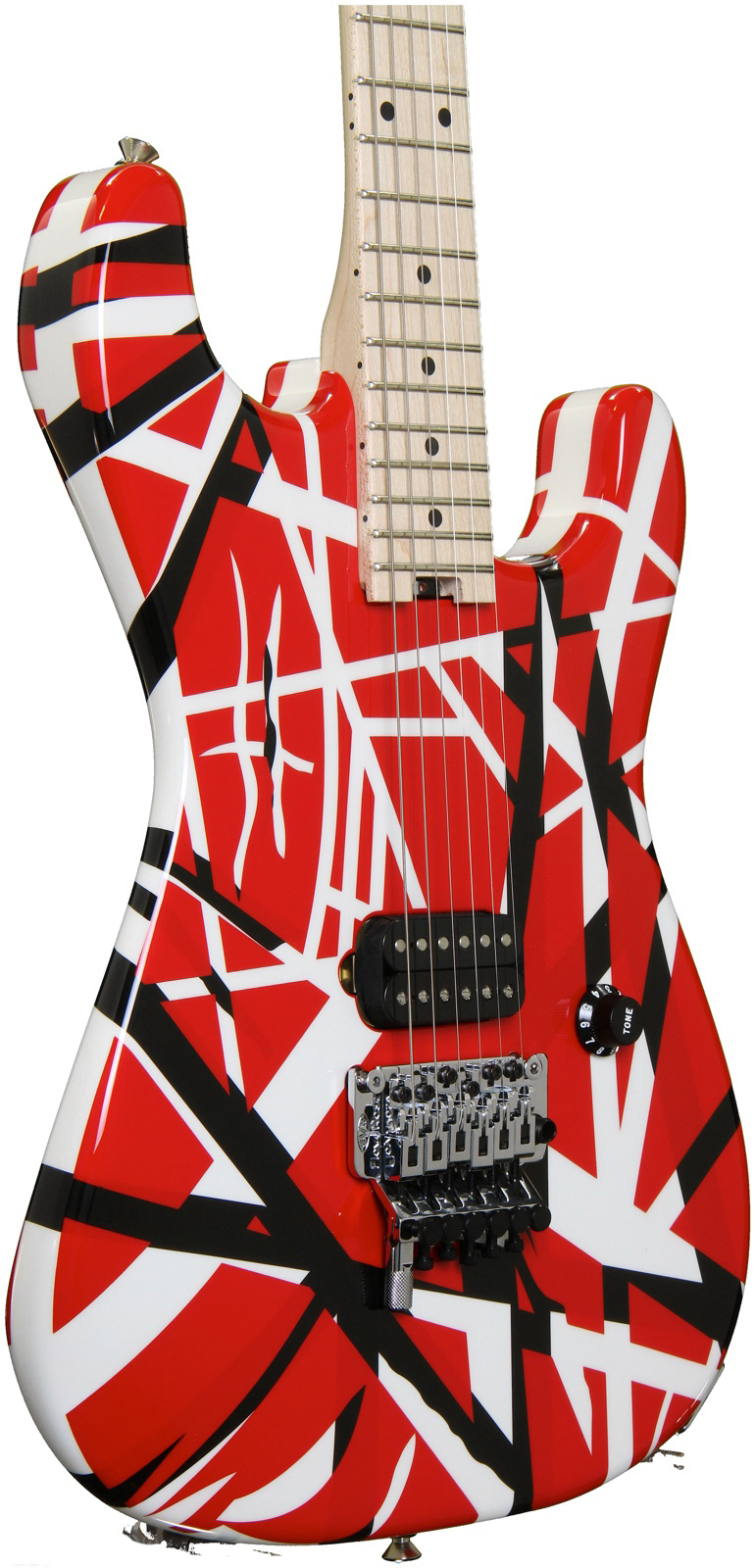 Evh Striped Series - Red With Black Stripes - E-Gitarre in Str-Form - Variation 4