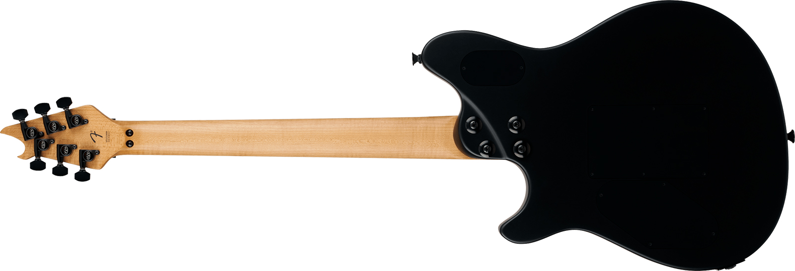 Evh Wolfgang Special Baked Maple Mex 2h Fr Eb - Stealth Black - E-Gitarre aus Metall - Variation 1