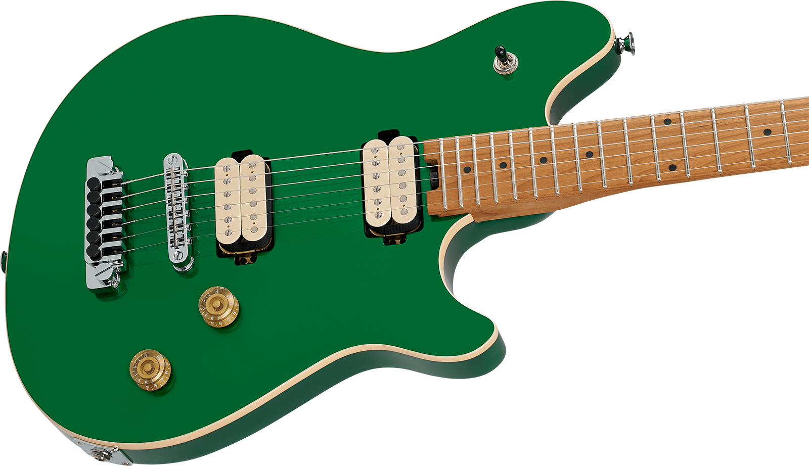 Evh Wolfgang Special Tom Baked Maple Mex 2h Ht Mn - Kandy Green - E-Gitarre aus Metall - Variation 2