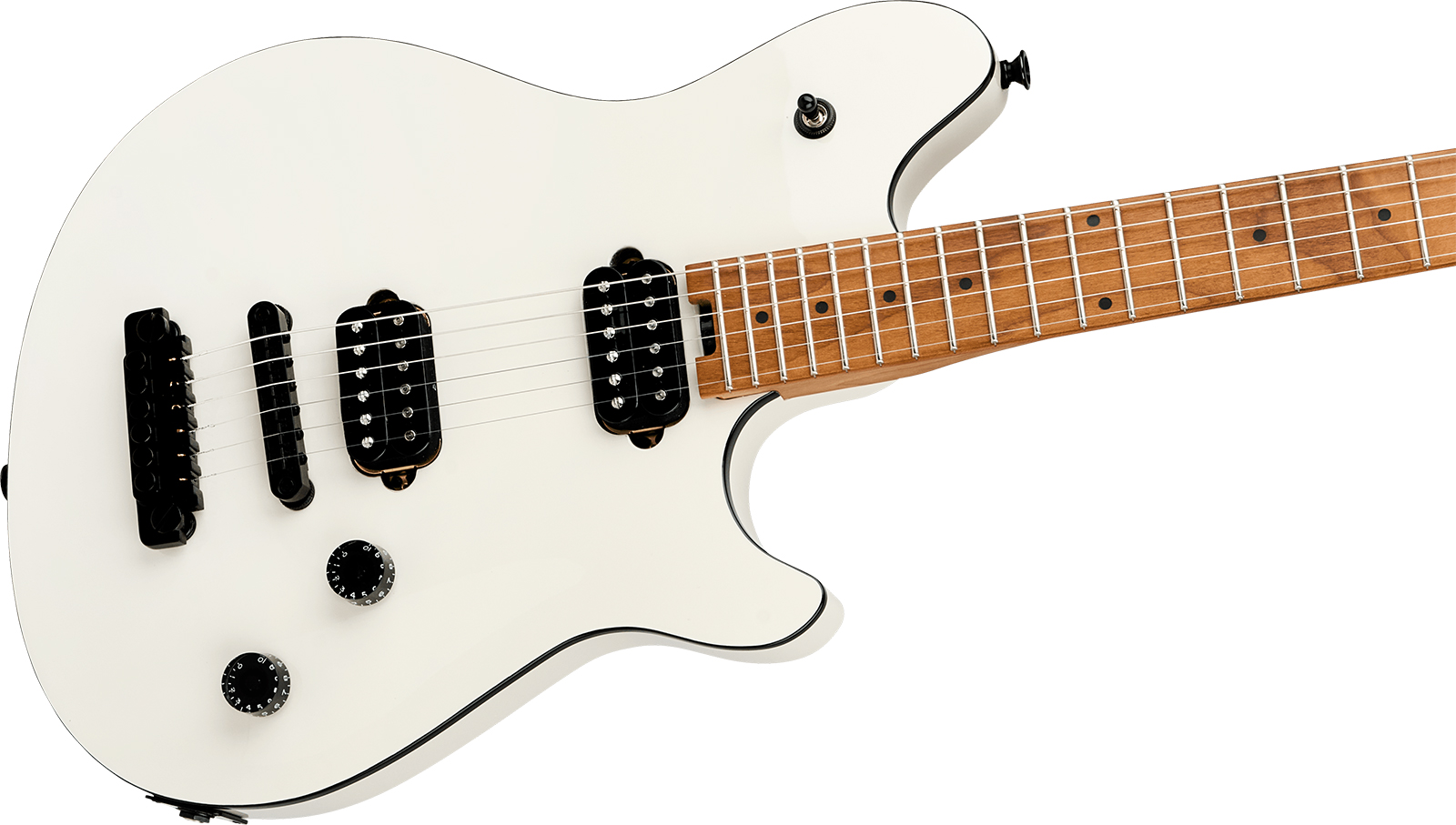 Evh Wolfgang Special Tom Mex 2h Ht Mn - Husk White - E-Gitarre aus Metall - Variation 2