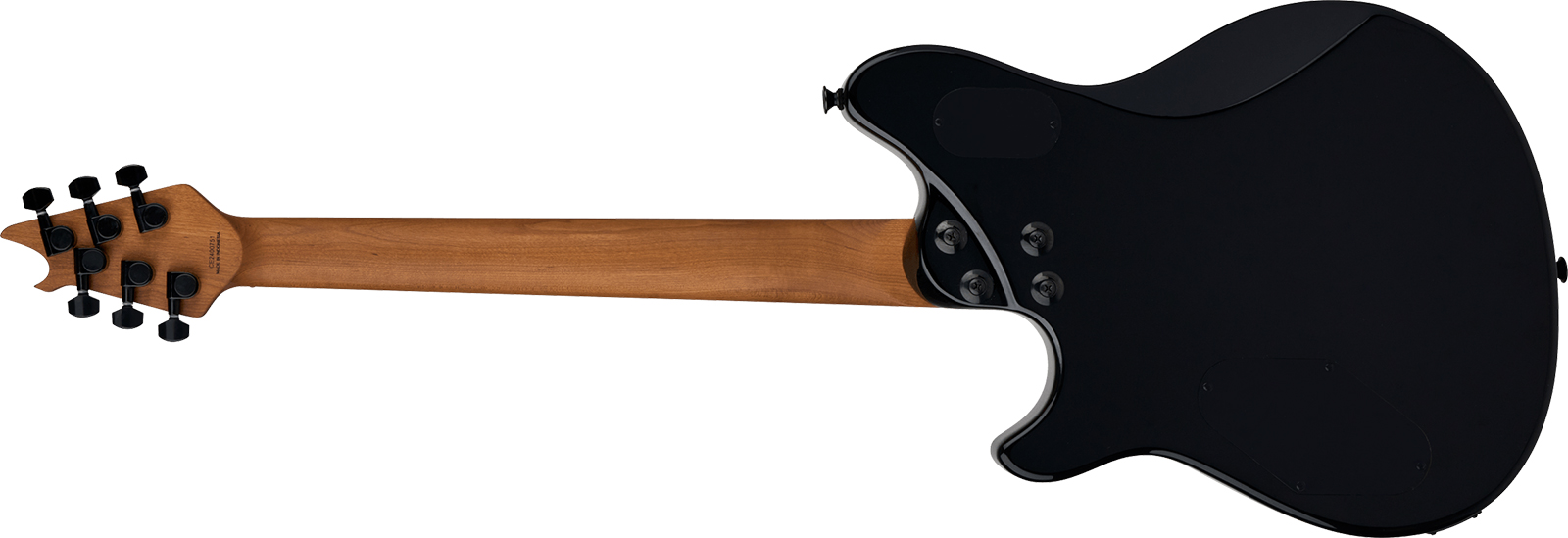Evh Wolfgang Standard Tom Ind 2h Ht Mn - Gloss Black - E-Gitarre aus Metall - Variation 1
