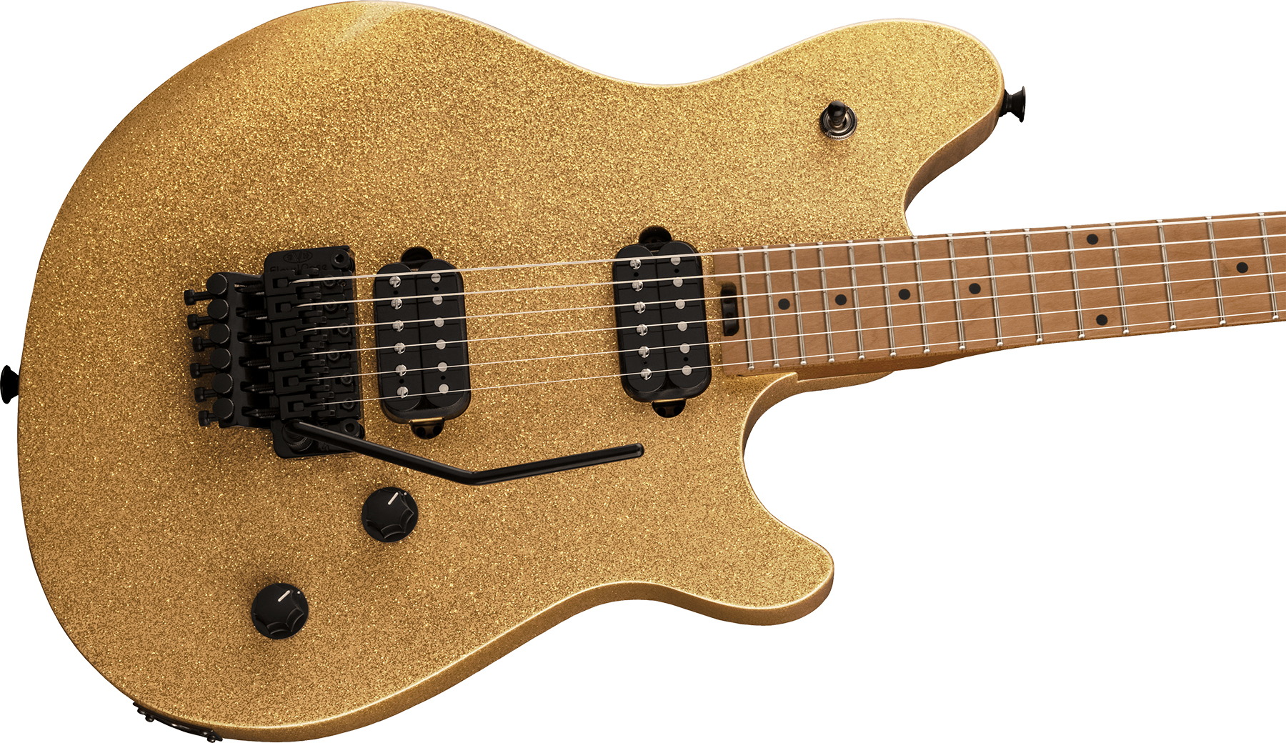 Evh Wolfgang Wg Standard 2h Fr Mn - Gold Sparkle - E-Gitarre aus Metall - Variation 2