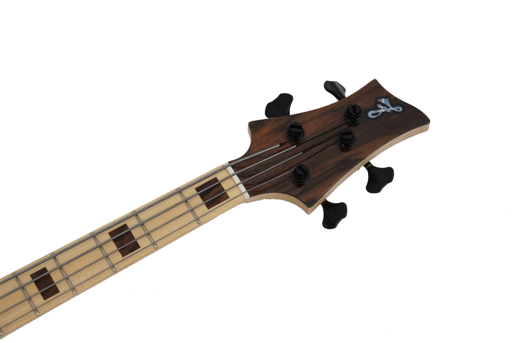 F Bass Bn 4 String Macassar Top Block Inlays 4c Mn Natural - Solidbody E-bass - Variation 4