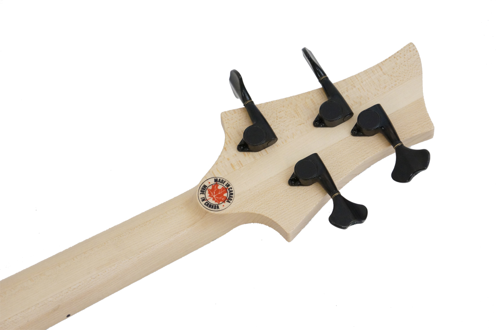 F Bass Bn 4 String Macassar Top Block Inlays 4c Mn Natural - Solidbody E-bass - Variation 5