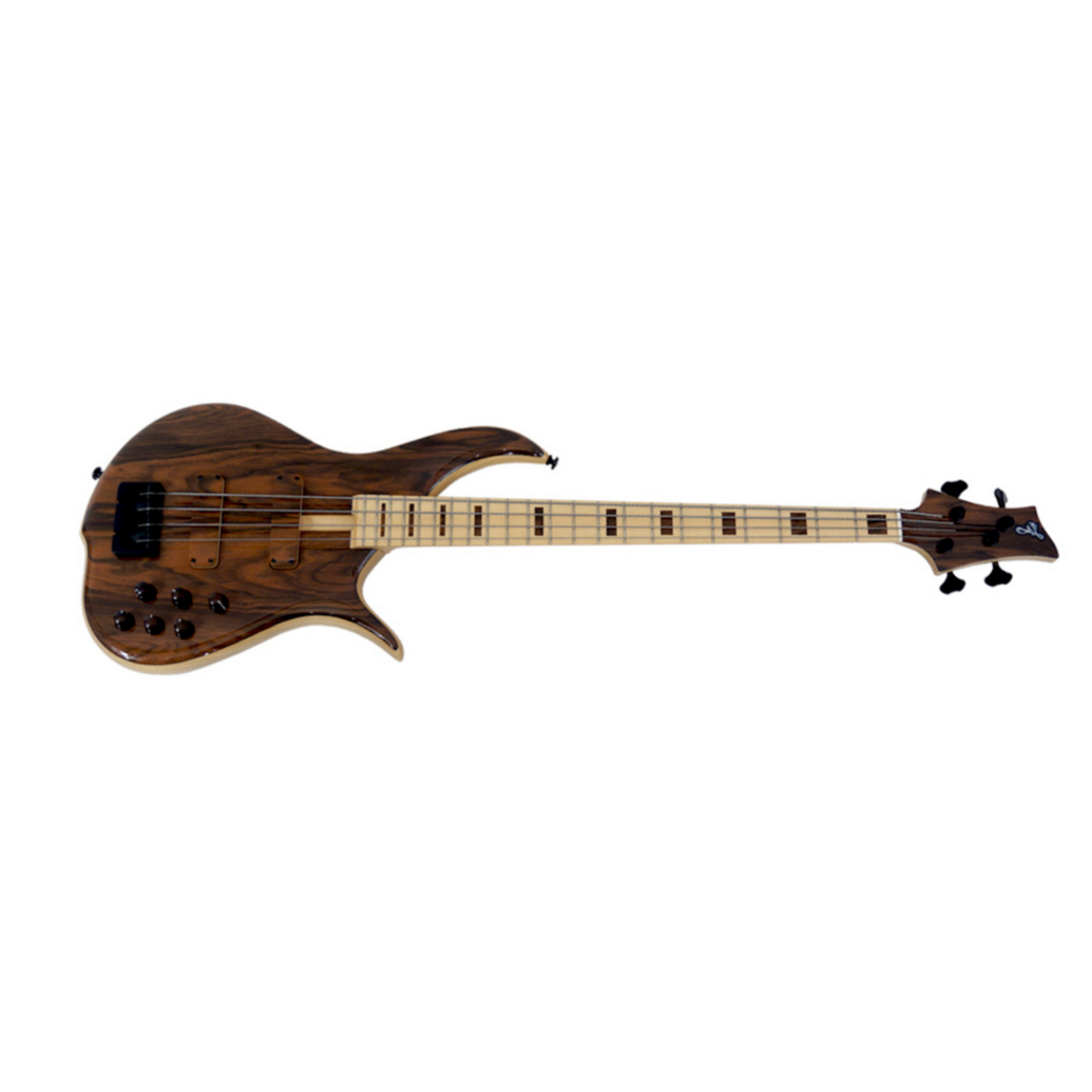 F Bass Bn 4 String Macassar Top Block Inlays 4c Mn Natural - Solidbody E-bass - Main picture