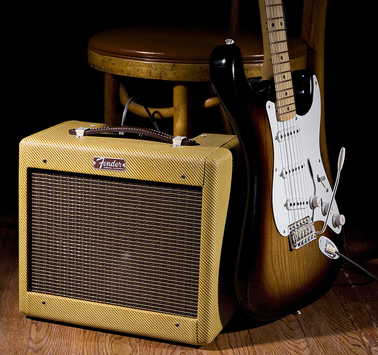 Fender 1957 Custom Champ 5w 1x8 Lacquered Tweed 2016 - Combo für E-Gitarre - Variation 2