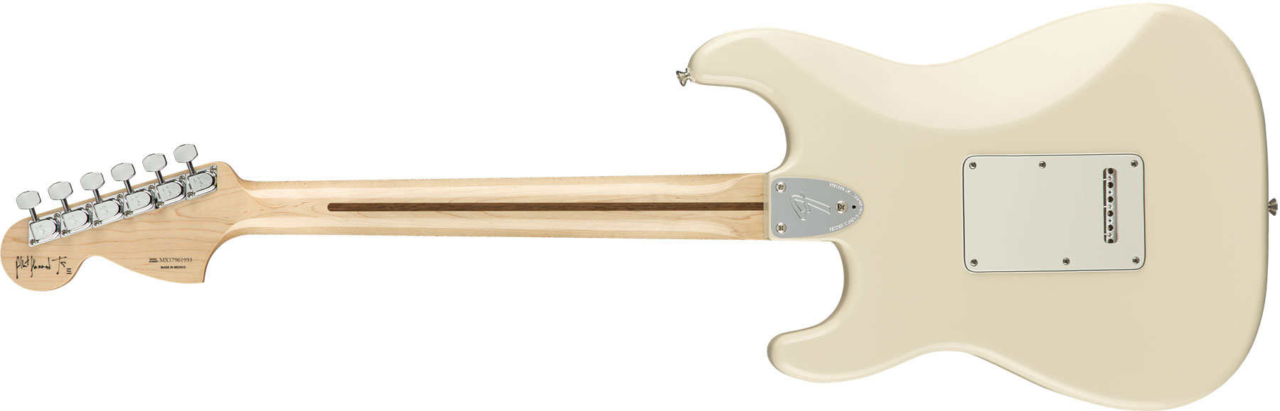 Fender Albert Hammond Strat Mex Signature 3s Trem Rw - Olympic White - E-Gitarre in Str-Form - Variation 1